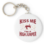 Kiss Me I'm A High Jumper keychains