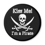 Kiss Me! I'm a Pirate magnets