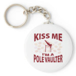 Kiss Me I'm A Pole Vaulter keychains