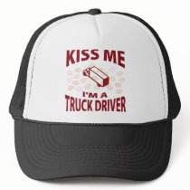 Kiss Me I'm A Truck Driver Mesh Hats