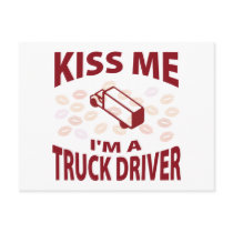 Kiss Me I'm A Truck Driver Postcards