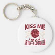 Kiss Me I'm An Air Traffic Controller Key Chains