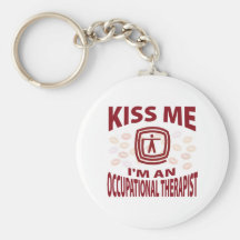Kiss Me I'm An Occupational Therapist Keychain