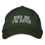 Kiss Me I'm Dutch Embroidered Hat embroidered hats