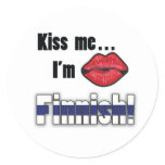 Kiss me I'm Finnish stickers