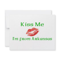 Kiss Me I'm from Arkansas Custom Invitations