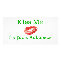 Kiss Me I'm from Arkansas Photo Cards