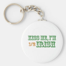 Kiss Me I'm Half Irish Keychains