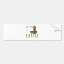 KISS ME I'M IRISH BUMPER STICKERS