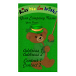 Kiss Me I'm Irish Business Card Templates