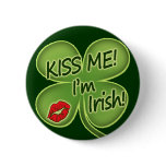 Kiss Me I'm Irish Pinback Buttons