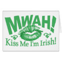 Kiss Me I'm Irish Card