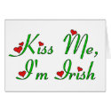 Kiss Me, I'm Irish cards