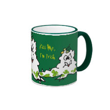 Kiss Me Im Irish Cartoon Monster Slug Mug