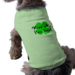 Kiss Me Im Irish Clover Doggie Tee Shirt