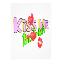 Kiss Me Im Irish Custom Invites