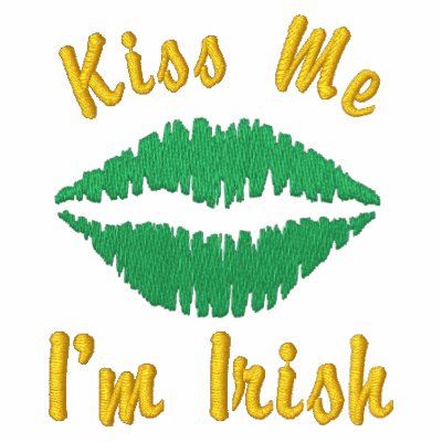 Kiss Me I'm Irish Embroidered Polo Shirt Kiss Me I'm Irish Embroidered Polo Shirt