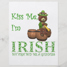 KISS ME I'M IRISH FLYERS