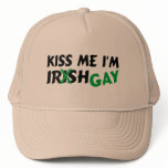 Kiss Me Im Irish Gay hats