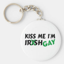 Kiss Me Im Irish Gay Key Chain