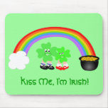 Kiss Me I'm Irish! mousepads