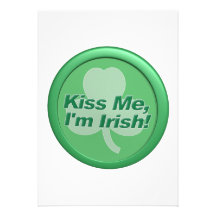 Kiss Me Im Irish Personalized Announcement