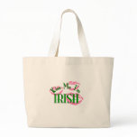 Kiss Me Im Irish pink lips bags