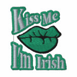 kiss me im irish pocket embroidered shirts