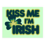 Kiss me Im Irish Postcard