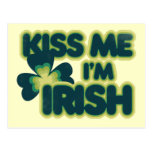 Kiss me I'm Irish Postcards
