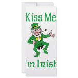 Kiss Me I'm Irish Rack Card Design