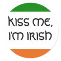 KISS ME, I'M IRISH stickers