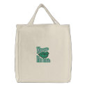 kiss me im irish tote embroidered bags