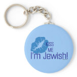 Kiss Me I'm Jewish Keychain
