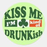 Kiss Me Im Kind Of Drunkish Sticker