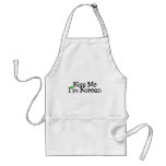 Kiss Me Im Korean St Patricks Day aprons