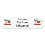 Kiss me I'm Lithuanian bumper stickers