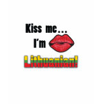 Kiss me I'm Lithuanian t-shirts