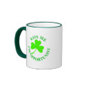 KISS ME IM OPPORTUNIST IRISHTSHIRT MUG CARD