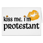 Kiss Me I'm Protestant cards