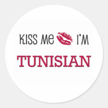 Kiss Me I'm TUNISIAN Sticker