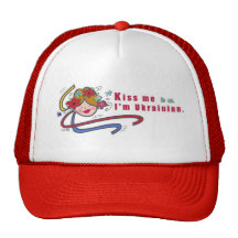 Kiss Me I'm Ukrainian Trucker Hat