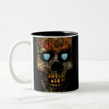 Kiss Me I'm Yours Skull Coffee Mug