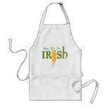 Kiss Me Irish Lightning Bolt Apron