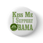 Kiss Me Irish Obama buttons
