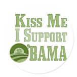 Kiss Me Irish Obama stickers
