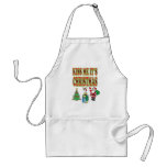 kiss me its Christmas aprons