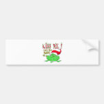 Kiss Me lets get Froggy Bumper Stickers