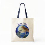 Kiss Me Mermaid & Dolphin Fantasy tote bag