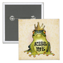 Kiss Me Pinback Button